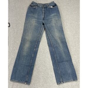 Levis Jeans VTG Orange Tab 1970s Womens 24x30 Bootcut Mid Rise Light Wash Denim